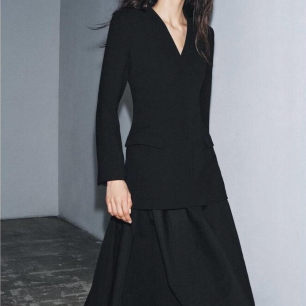 Zara Black Midi Dress - Picture 2 of 7
